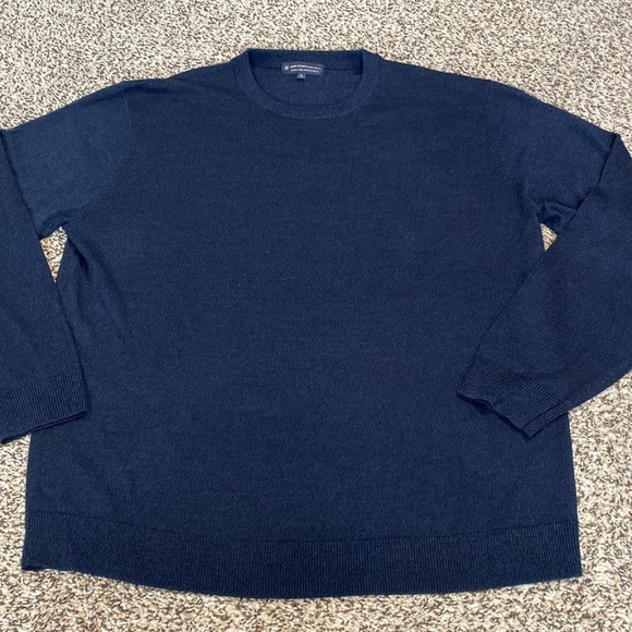 Hart Schaffner Marx Men's Navy Crewneck Sweater - Picture 6 of 6
